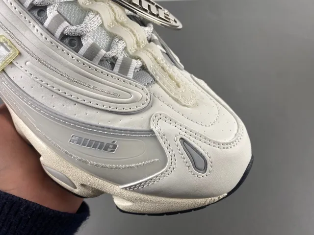 New Balance 9060 Off-White and Gray Chunky Sneakers 2