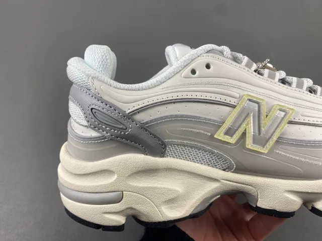 New Balance 9060 Off-White and Gray Chunky Sneakers 3