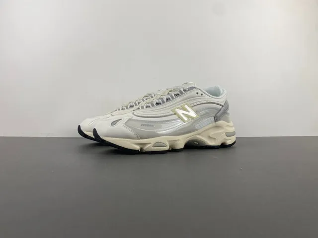 New Balance 9060 Off-White and Gray Chunky Sneakers 10