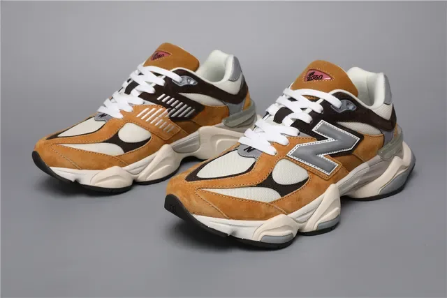 New Balance 9060 Tan Brown Suede Lifestyle Sneakers 7