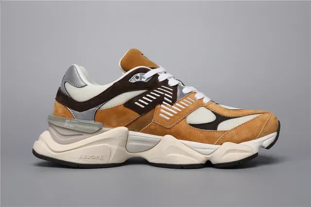New Balance 9060 Tan Brown Suede Lifestyle Sneakers 8