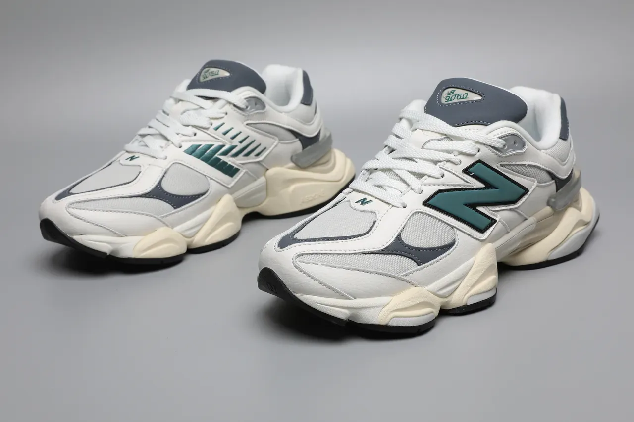 New Balance 9060 White Gray Teal سينيكرز أسلوب الحياة 5