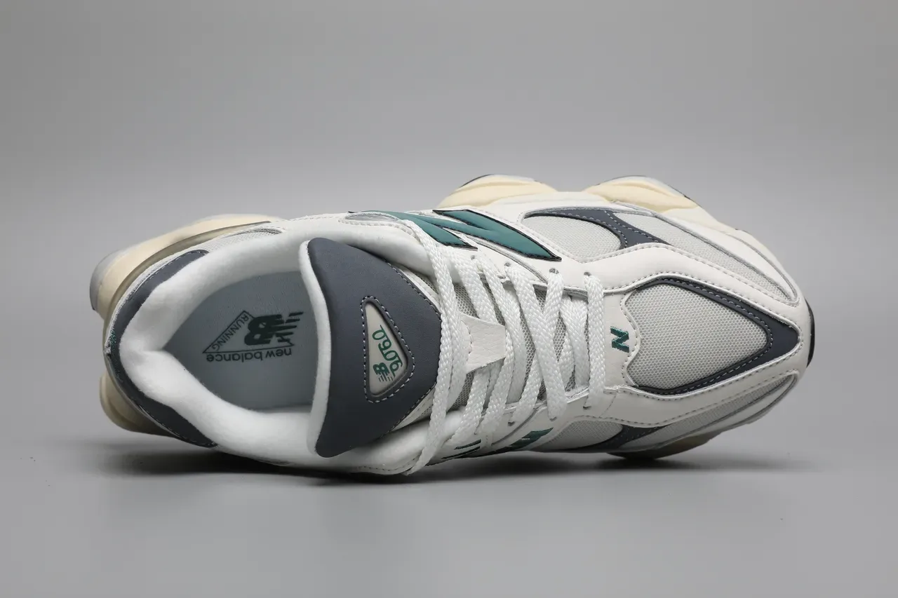 New Balance 9060 White Gray Teal سينيكرز أسلوب الحياة 7