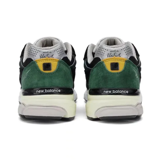 New Balance 990 काला हरा मिश्रित Mesh और Suede Upper ENCAP Midsole Lifestyle Sneakers 3