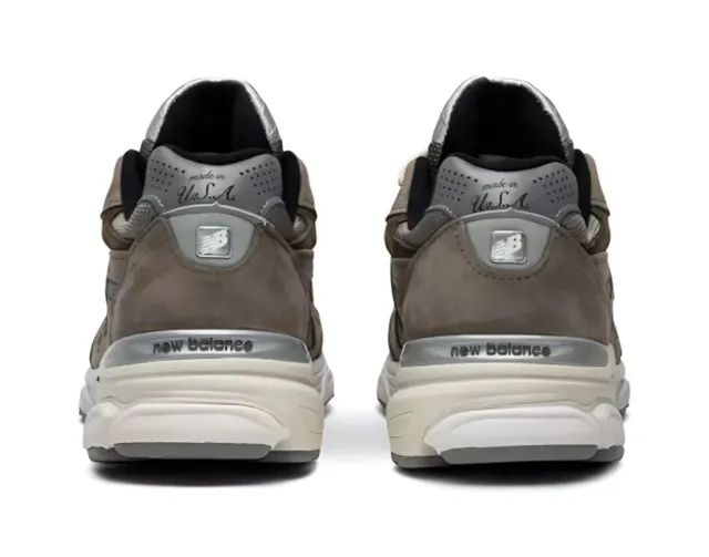 New Balance Gris Negro Capa Superior De Ante Y Malla En Capas 'N' Logo Zapatos De Running 2