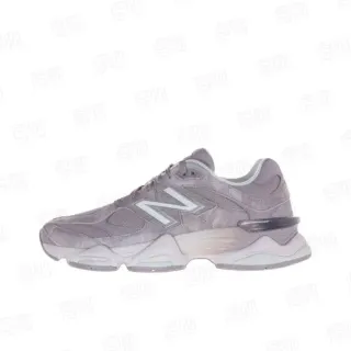New Balance Gris Blanc Matière en Mesh et Daim Supérieur Onde Sculptée Semelle Intermédiaire Sneakers Chunky