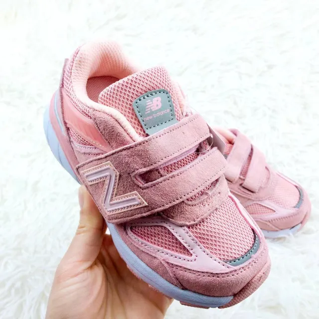 New Balance Sneakers Lifestyle Rose Gris Low-Top Fermeture à sangle Hook-and-Loop 2