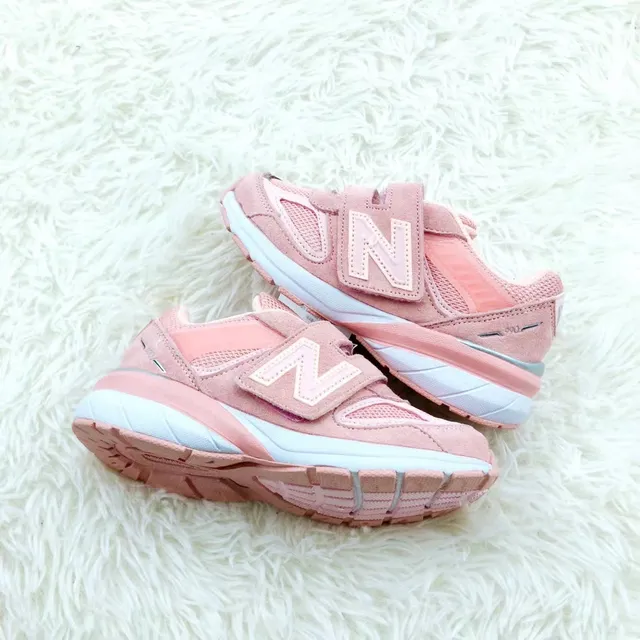 New Balance Sneakers Lifestyle Rose Gris Low-Top Fermeture à sangle Hook-and-Loop 3
