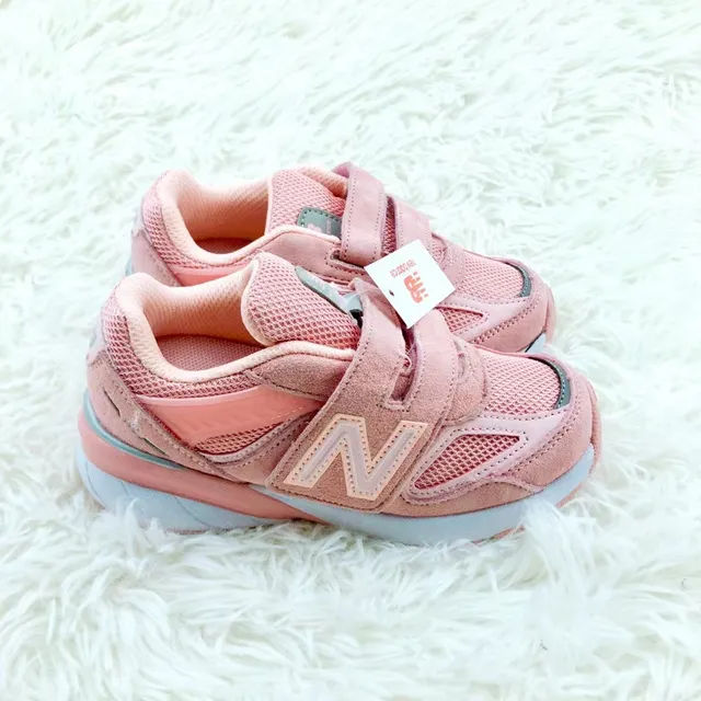New Balance Sneakers Lifestyle Rose Gris Low-Top Fermeture à sangle Hook-and-Loop 5