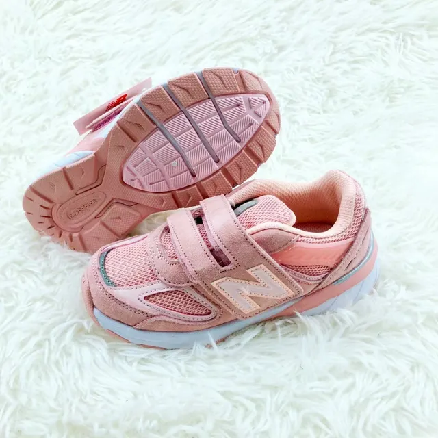 New Balance Sneakers Lifestyle Rose Gris Low-Top Fermeture à sangle Hook-and-Loop 9