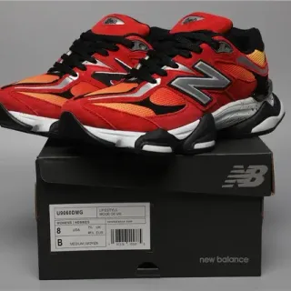New Balance লাল কমলা চাঙ্কি মাল্টি লেয়ার্ড সোল সুয়েড এবং মেশ হাইব্রিড আপার লাইফস্টাইল স্নিকার