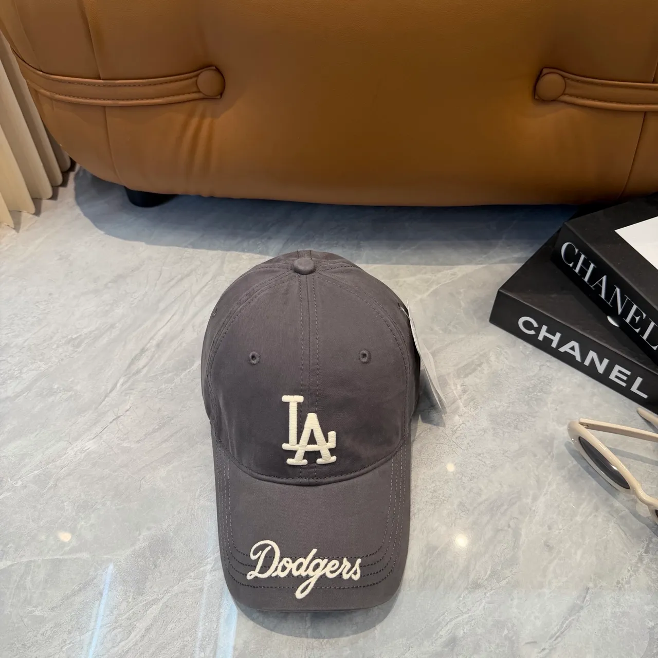 New Era 9FORTY Gris Blanc Structurée Six panneaux Logo Brodé Casquette de Baseball 6