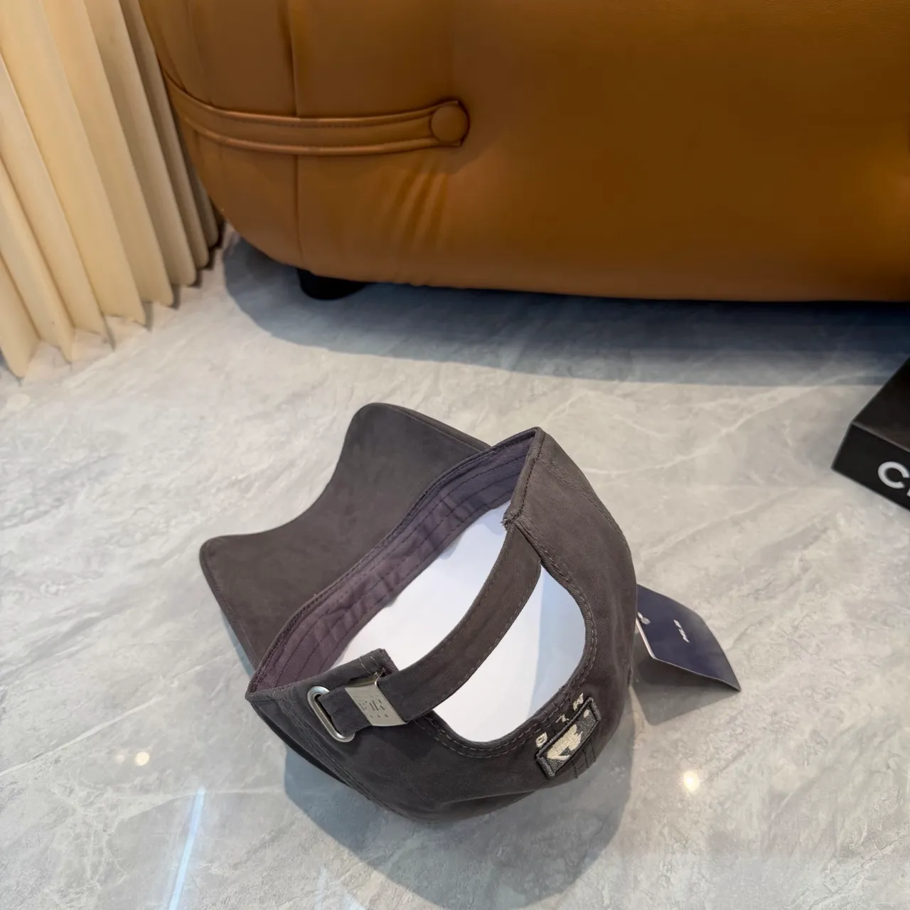 New Era 9FORTY Gris Blanc Structurée Six panneaux Logo Brodé Casquette de Baseball 7