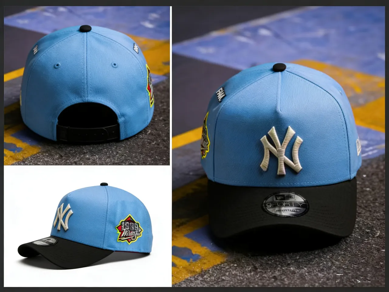 New Era 9FORTY Navy and Blue Gold Yankees 2000 World Series बेसबॉल कैप 11