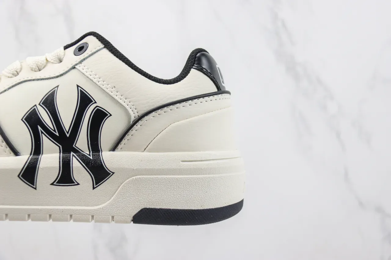 New Era 米白色 黑色 平台鞋底 Interlocking NY Logo 生活方式运动鞋 7