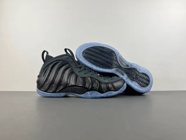 Nike Air Foamposite One Negro Gris Oscuro Suela Translucida Zapatillas de Baloncesto 11