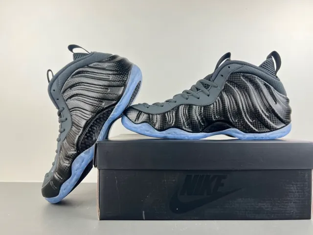 Nike Air Foamposite One Negro Gris Oscuro Suela Translucida Zapatillas de Baloncesto 13