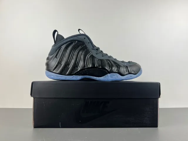Nike Air Foamposite One Negro Gris Oscuro Suela Translucida Zapatillas de Baloncesto 14