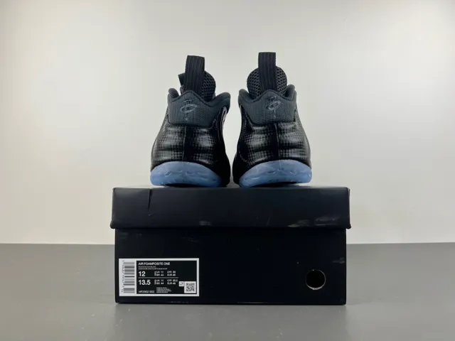 Nike Air Foamposite One Negro Gris Oscuro Suela Translucida Zapatillas de Baloncesto 16