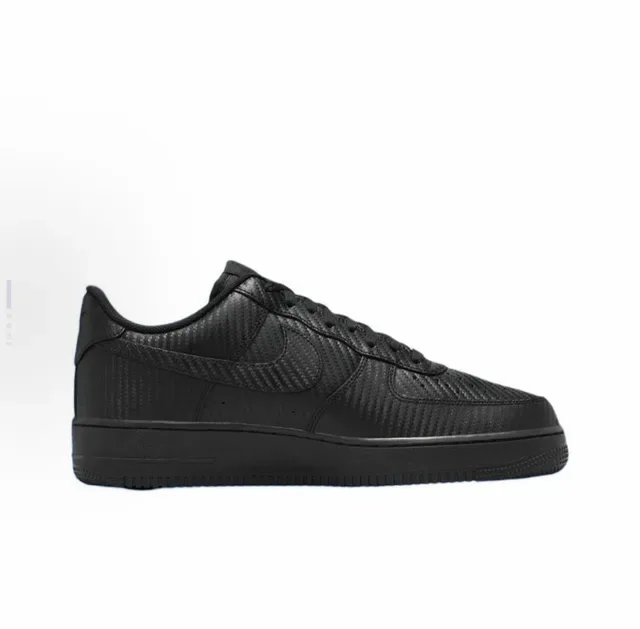Nike Air Force 1 Monochromatic Black Lifestyle Sneakers 2
