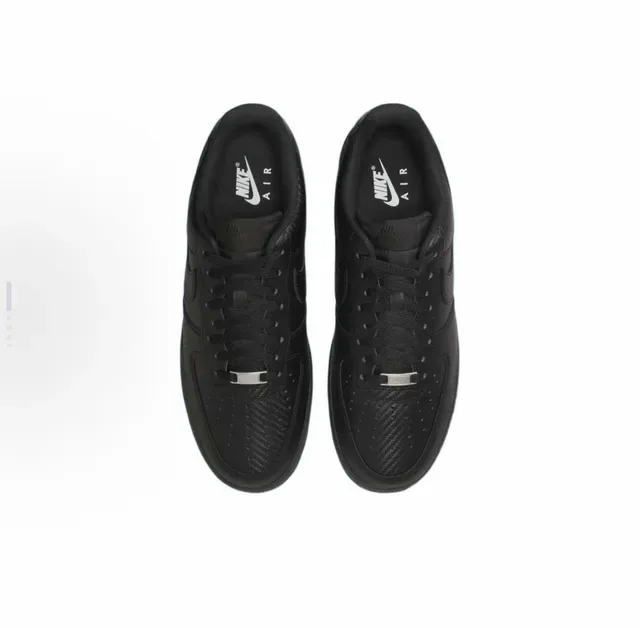 Nike Air Force 1 Monochromatic Black Lifestyle Sneakers 3