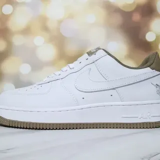 Nike Air Force 1 أحذية رياضية أسلوب حياة أبيض جوم