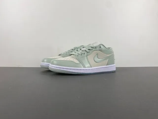 Nike Air Jordan 1 Low Mint Green Lifestyle Sneakers 10