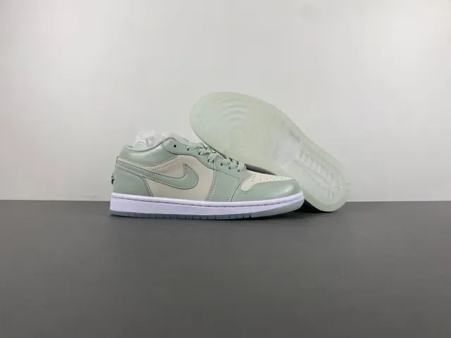 Nike Air Jordan 1 Low Mint Green Lifestyle Sneakers 12