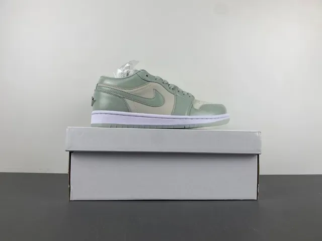 Nike Air Jordan 1 Low Mint Green Lifestyle Sneakers 15