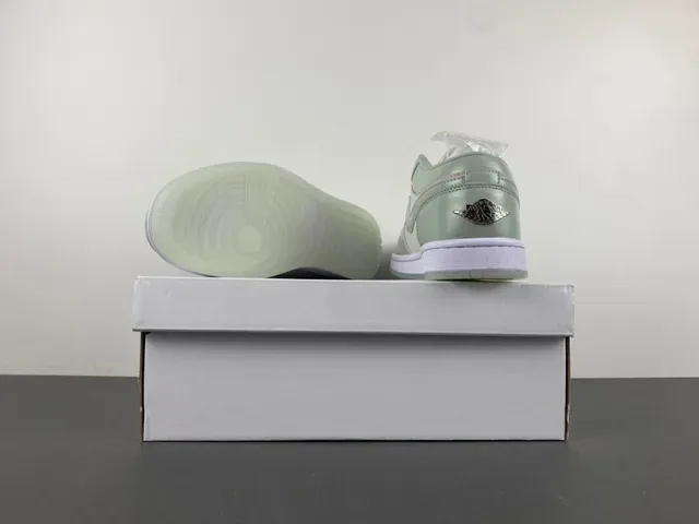 Nike Air Jordan 1 Low Mint Green Lifestyle Sneakers 16