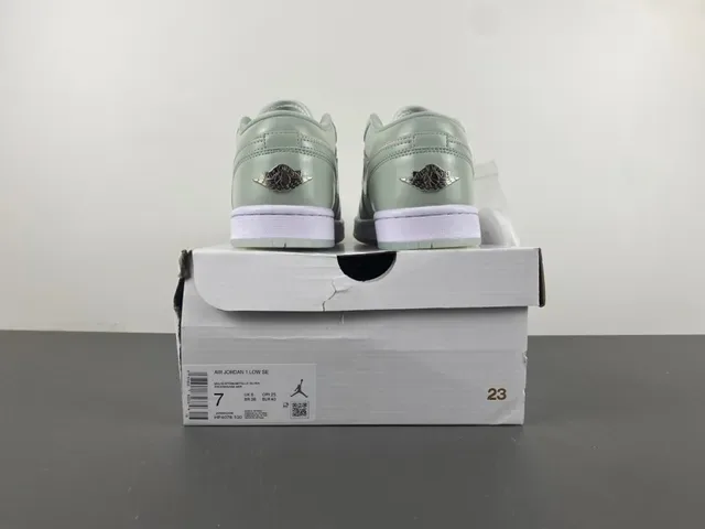 Nike Air Jordan 1 Low Mint Green Lifestyle Sneakers 17