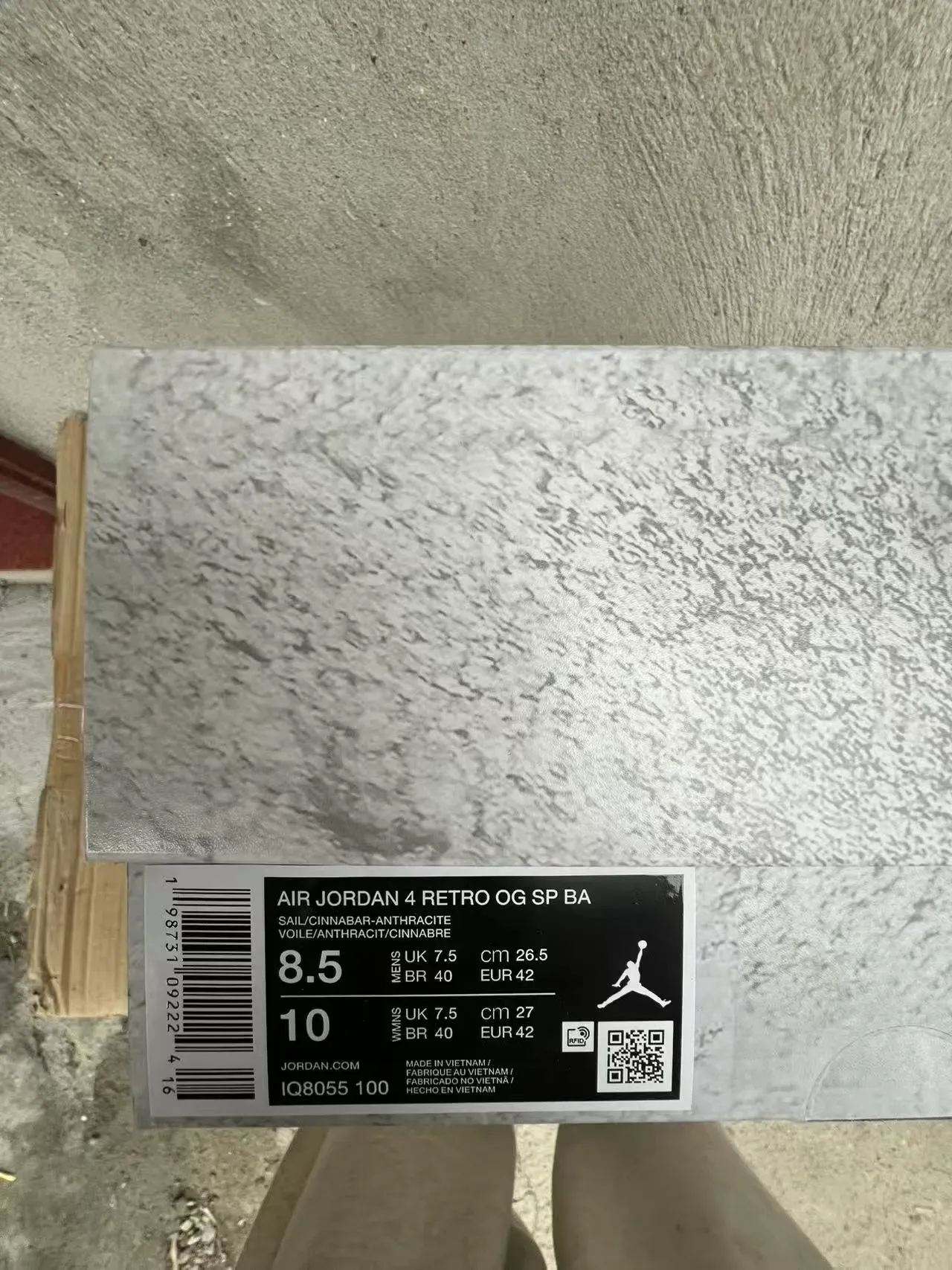 Nike Air Jordan 4 White Red Basketball Shoes 9