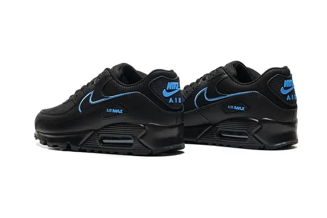 Nike Air Max 90 noir et bleu lifestyle sneakers 3