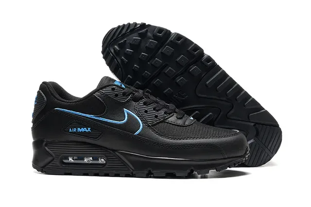Nike Air Max 90 noir et bleu lifestyle sneakers 4