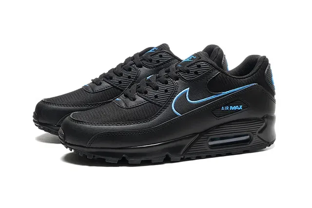Nike Air Max 90 noir et bleu lifestyle sneakers 5