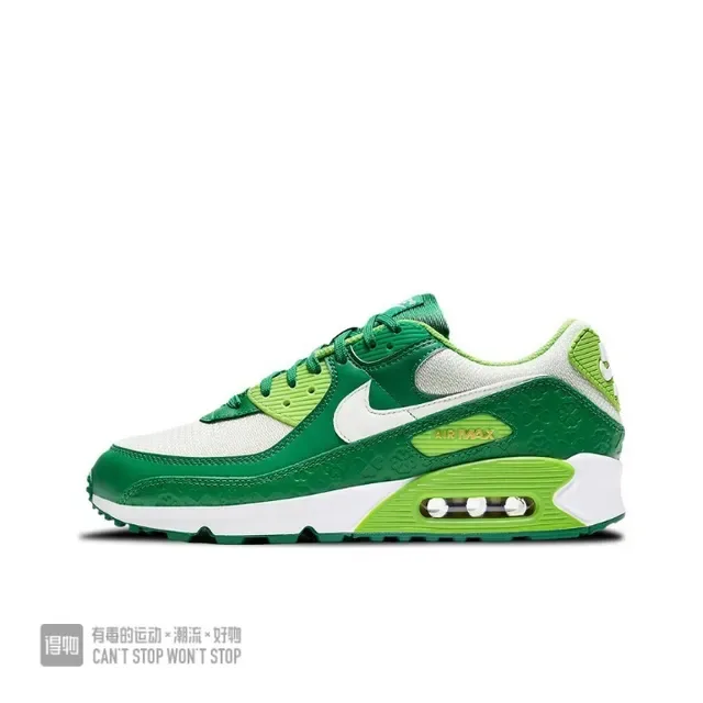 Nike Air Max 90 Green and White Lifestyle Sneakers 2