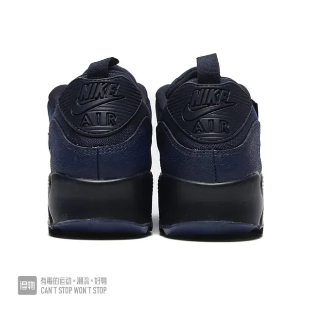 Nike Air Max 90 Bleu Marine Tissu Et Synthétique Supérieur Amortissement Visible Unité Lifestyle Sneakers 4