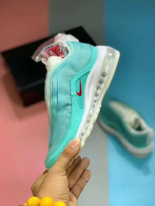 Nike Air Max 97 OA CR Cyan Light Tênis Lifestyle 8