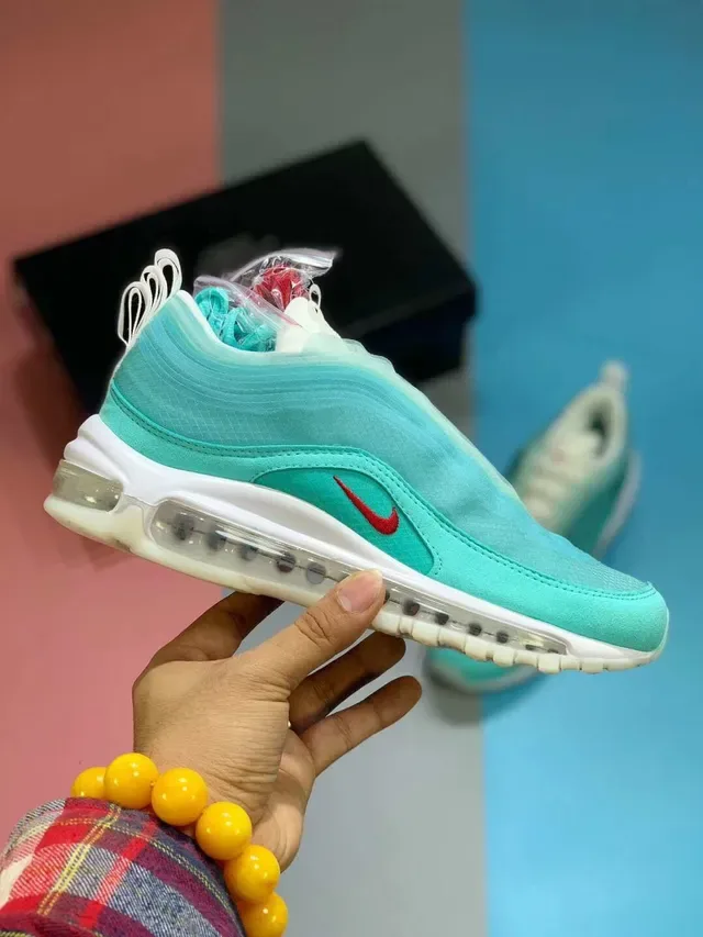 Nike Air Max 97 OA CR Cyan Light Tênis Lifestyle 10