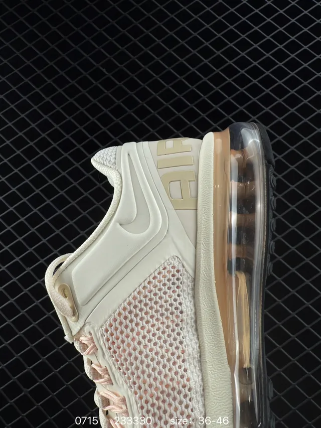 Nike Air Max Beige Black Low-Top Mesh Upper Running Shoes 3