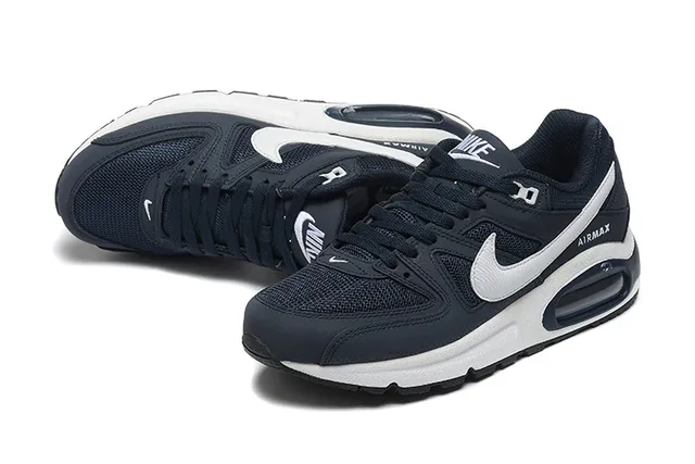 Nike Air Max Command Navy and White Lifestyle Sneakers 5