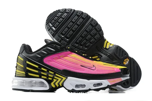 Nike Air Max Plus Tuned Air Gradient Pink Yellow Black Lifestyle Sneakers 2