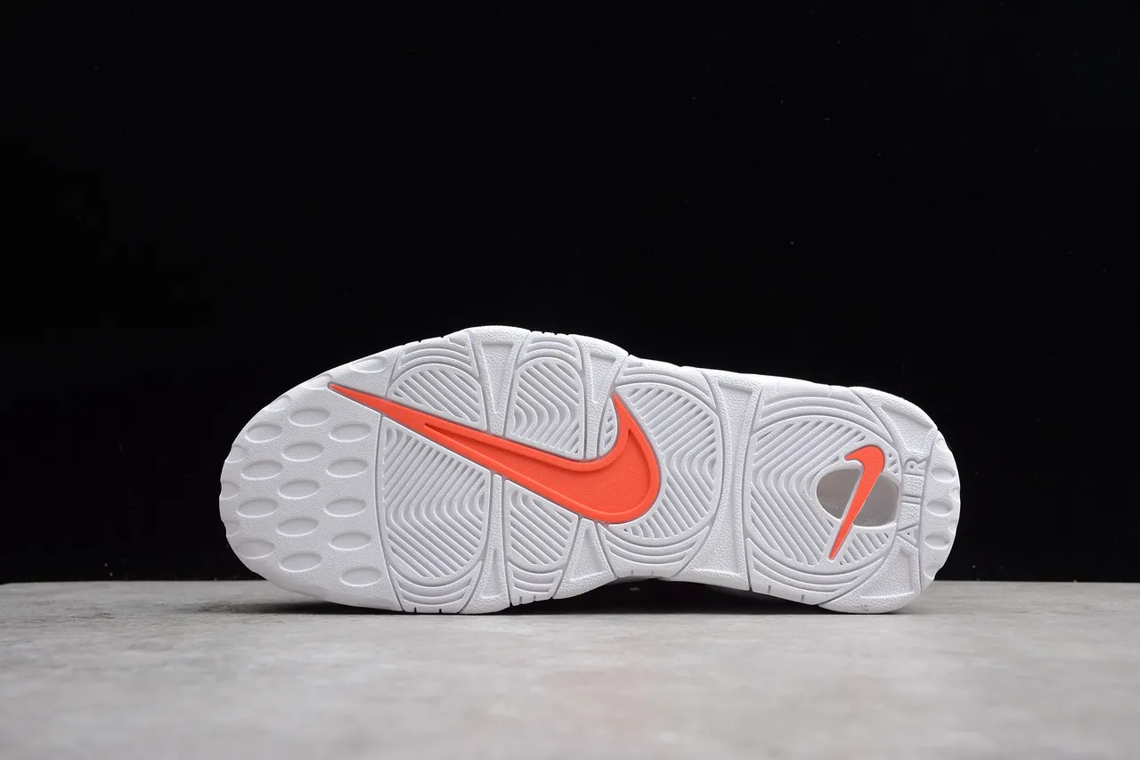 Nike Air More Uptempo Orange Black Teal Graphic Basketball Shoes 11