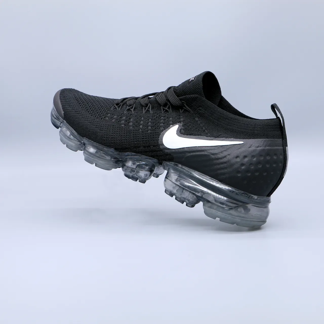 Nike Air VaporMax Black White Translucent Running Shoes 2