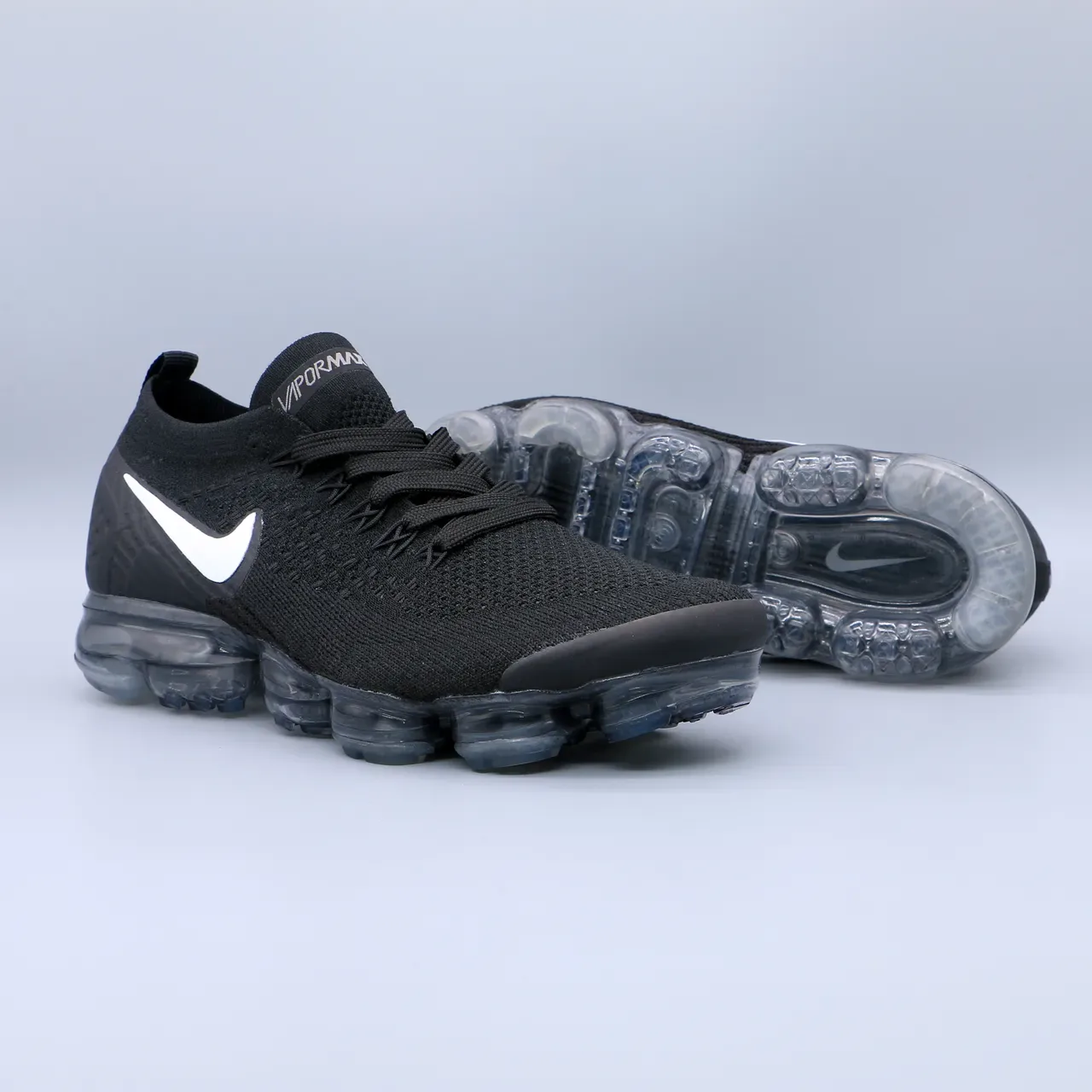 Nike Air VaporMax Black White Translucent Running Shoes 5