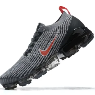Nike Air VaporMax Flyknit Cinza, Preto, Vermelho tênis lifestyle