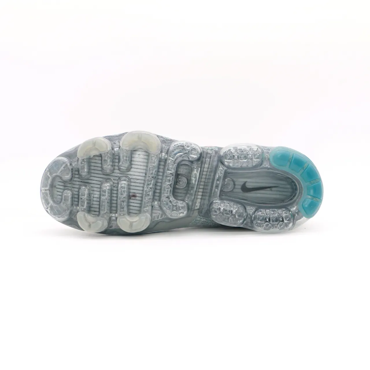 Nike Air VaporMax Flyknit ধূসর নীল গোলাপি লাইফস্টাইল স্নিকার্স 6