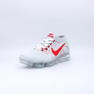 Nike Air VaporMax Flyknit أبيض وأحمر حذاء رياضي أسلوب حياة