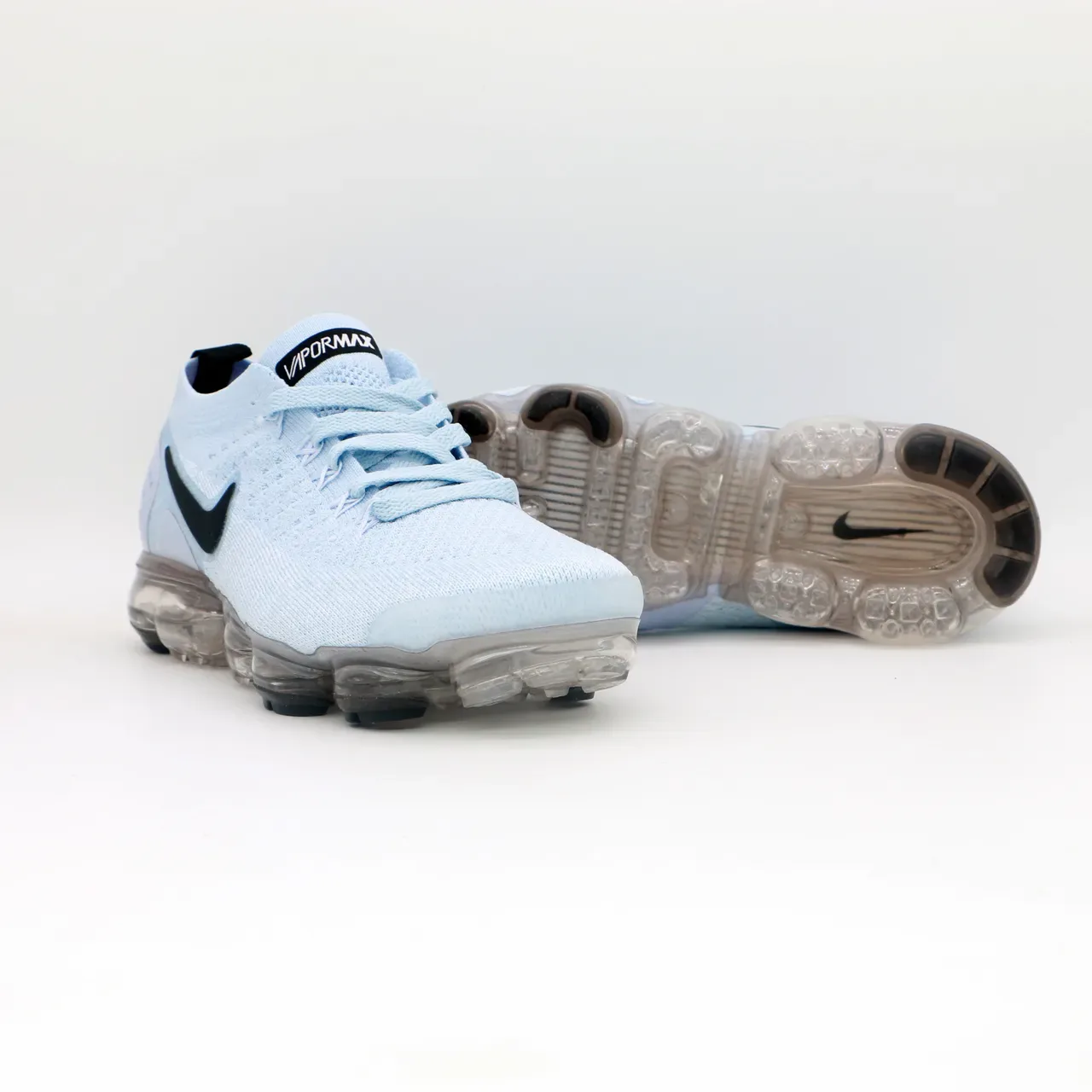 Nike Air VaporMax Light Blue Flyknit Lifestyle Sneakers 3