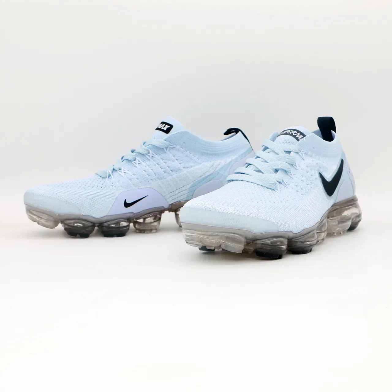 Nike Air VaporMax Light Blue Flyknit Lifestyle Sneakers 4